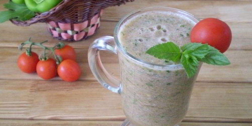 Как приготовить овощной зеленый коктейль