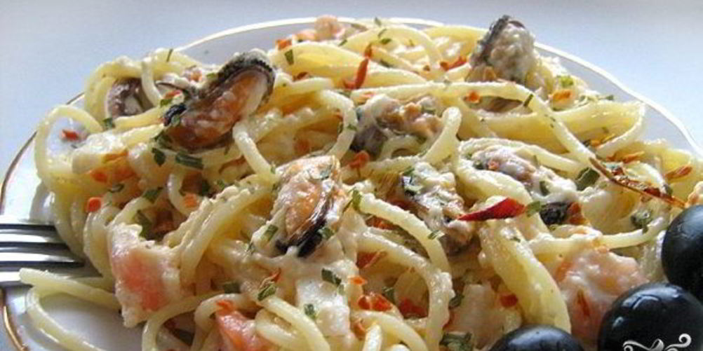 Как приготовить паста с морским коктейлем