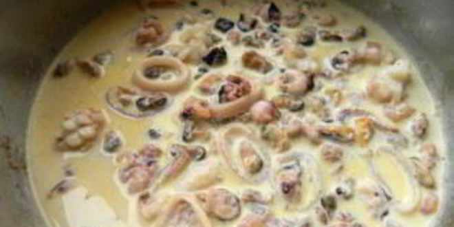 Рецепт паста с морским коктейлем