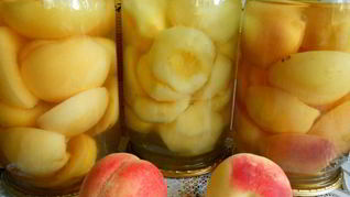 Рецепт Персики консервированные в сиропе