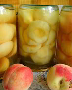 Персики консервированные в сиропе