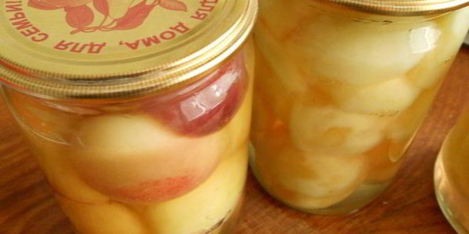 Рецепт персики консервированные в сиропе