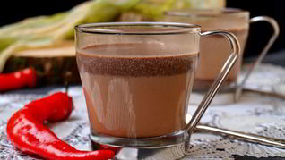 Рецепт Согревающий шоколадный напиток с имбирем и перцем чили