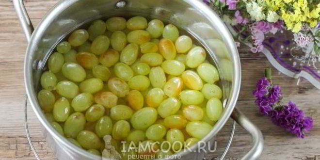 Рецепт виноград в сиропе на зиму