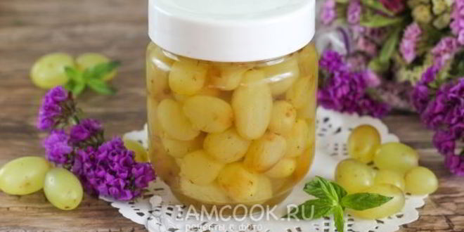 Рецепт виноград в сиропе на зиму