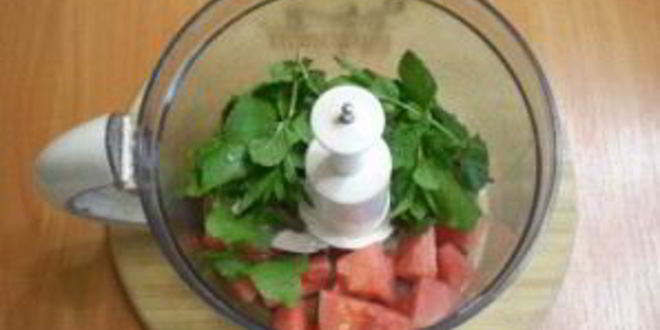 Рецепт зеленый коктейль с арбузом