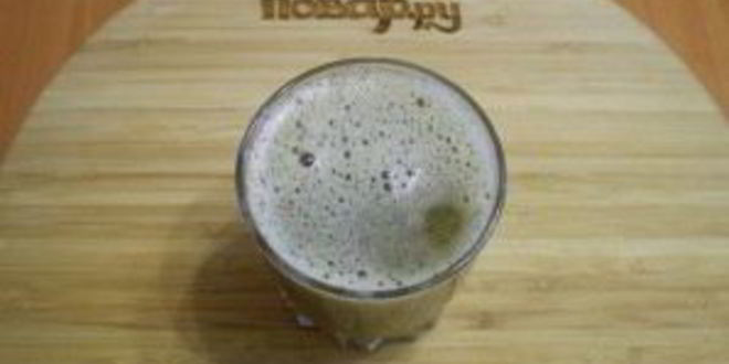 Рецепт зеленый коктейль со сливой