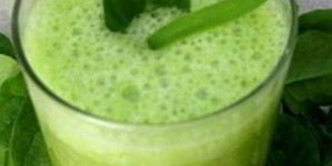 Рецепт зеленый витаминный напиток с семенами льна