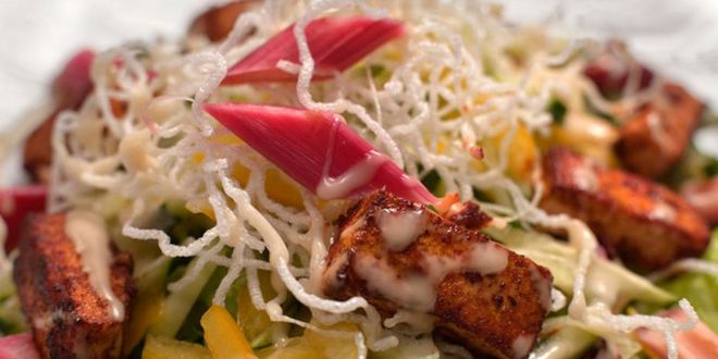 Рецепт братский салат из ревеня и тофу