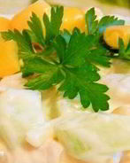 Быстрый салат с куриной грудкой