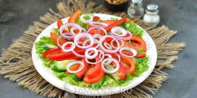 Рецепт грузинский салат с ореховой заправкой