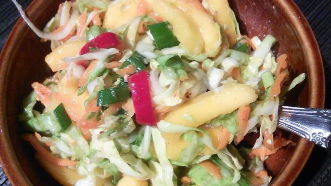 Рецепт Капустный салат с манго