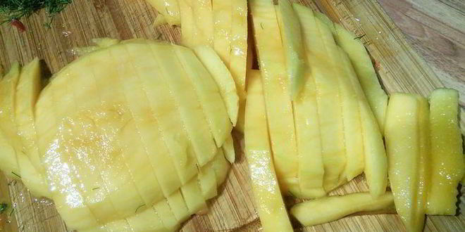 Рецепт капустный салат с манго