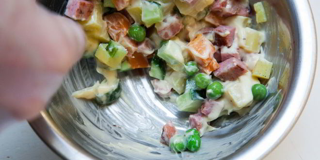 Рецепт салат оливье