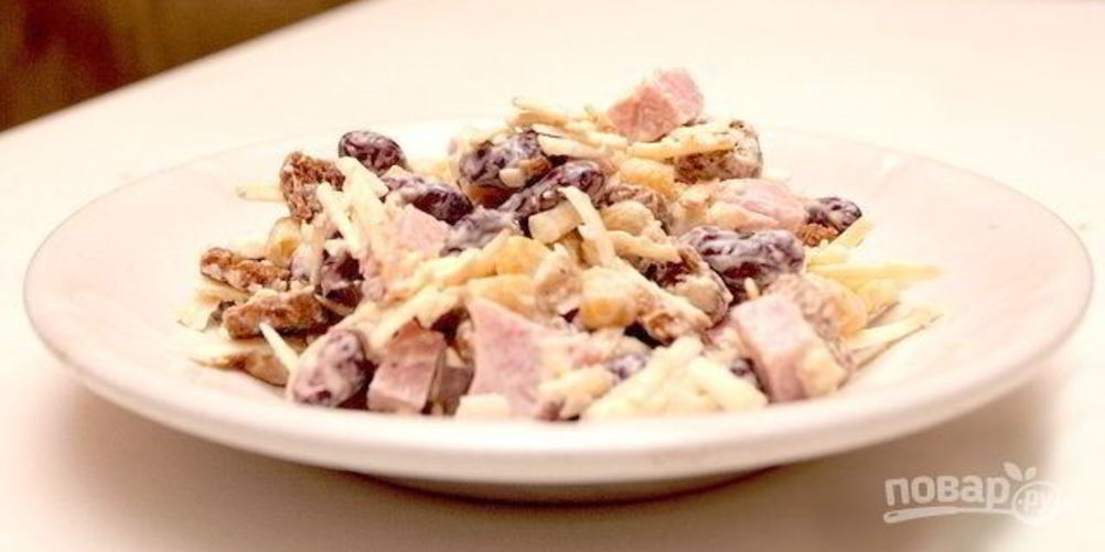 Как приготовить овощной салат с фасолью и кукурузой