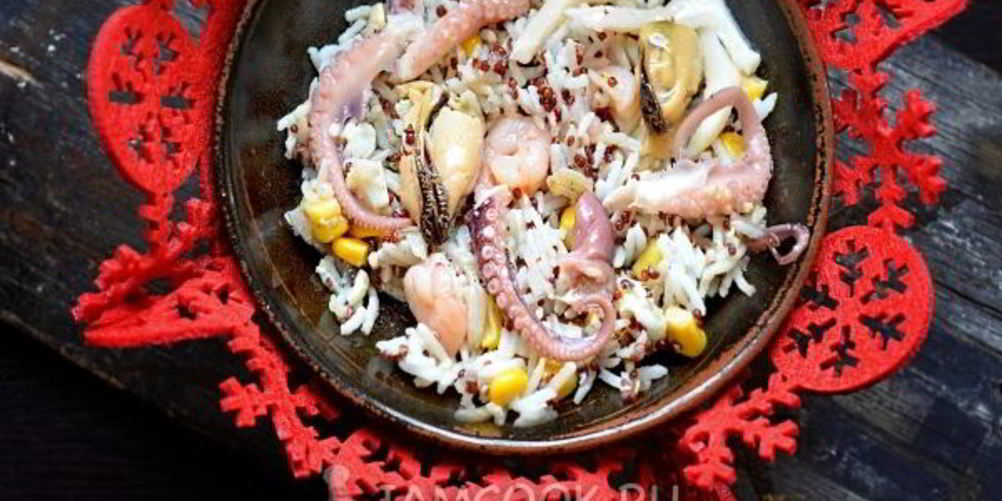 Как приготовить рисовый салат с морепродуктами