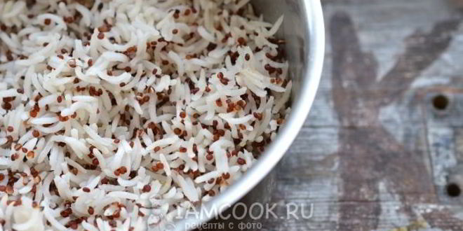 Рецепт рисовый салат с морепродуктами