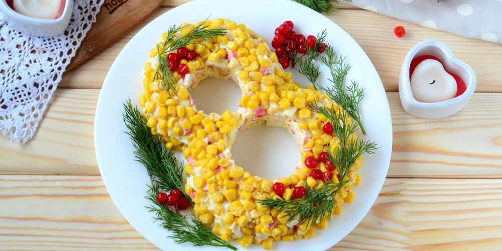 Как приготовить салат 8 марта с крабовыми палочками