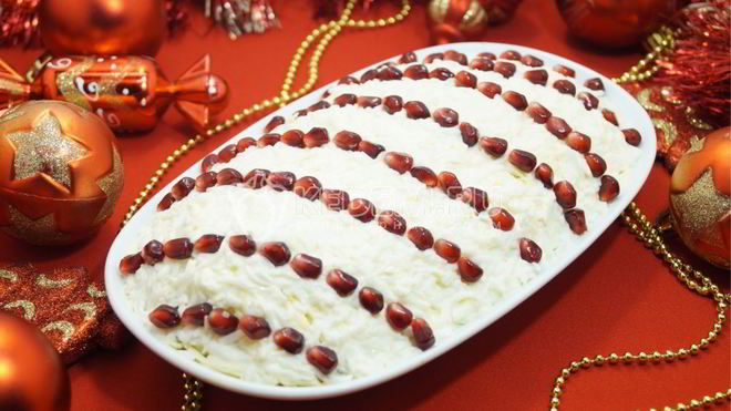 Рецепт Салат Бусы на снегу