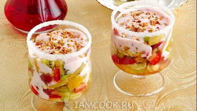 Рецепт Салат Фруктовый рай