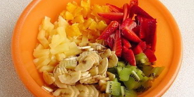 Рецепт салат фруктовый рай