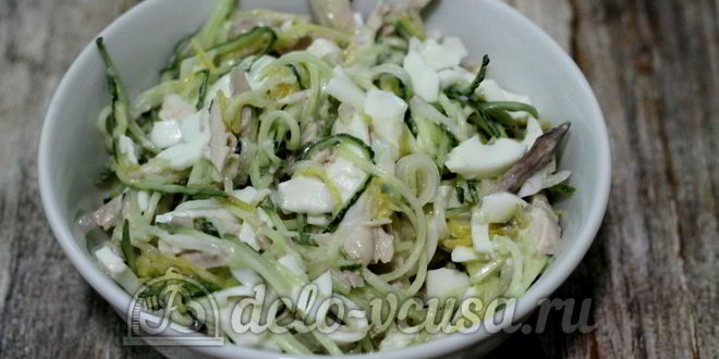 Рецепт салат гнездо глухаря с мясом