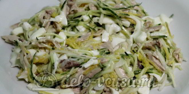 Рецепт салат гнездо глухаря с мясом