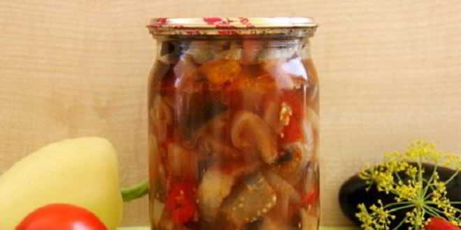 Рецепт салат из баклажанов на зиму