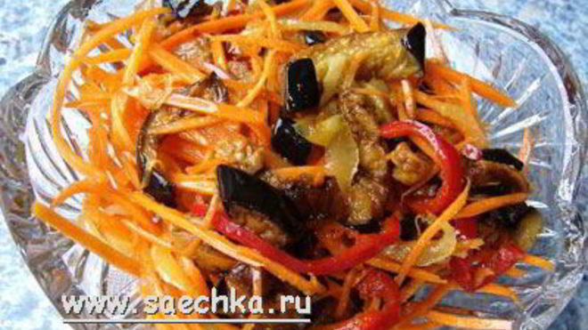 Рецепт Салат из баклажанов по-корейски