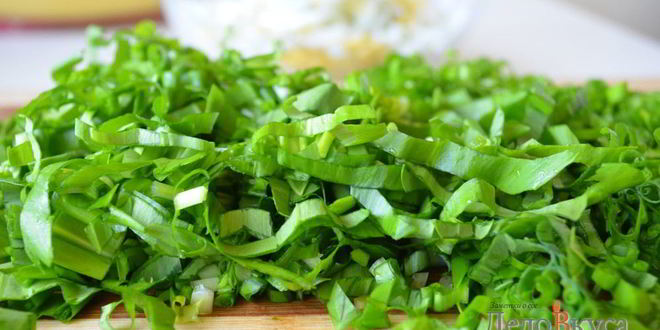 Рецепт салат из черемши с огурцами