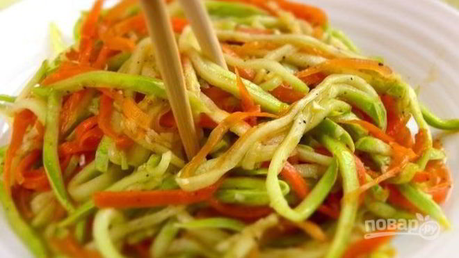 Рецепт Салат из кабачков по-корейски