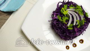 Рецепт Салат из краснокочанной капусты