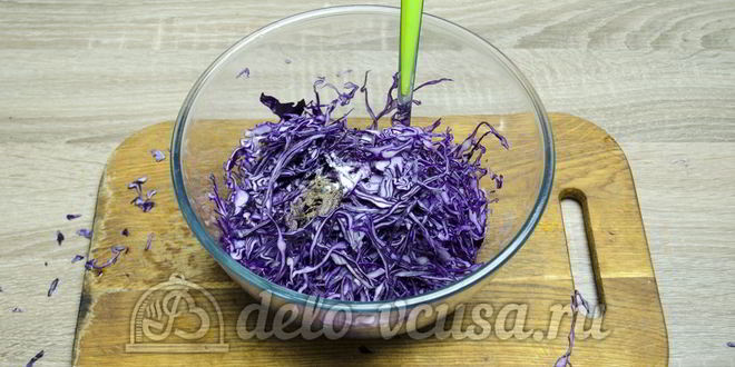 Рецепт салат из краснокочанной капусты