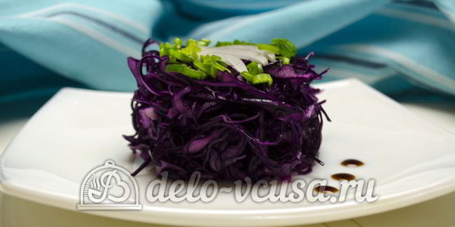 Рецепт салат из краснокочанной капусты