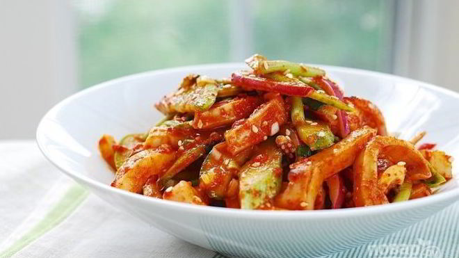 Рецепт Салат из морепродуктов