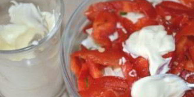 Рецепт салат из ветчины и сыра