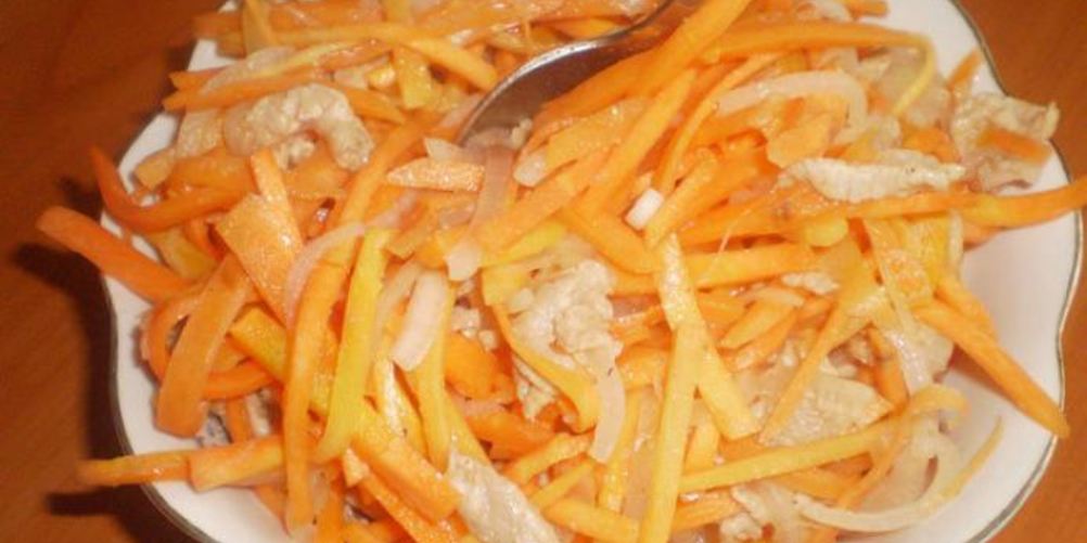 Как приготовить салат хе из мяса с морковью
