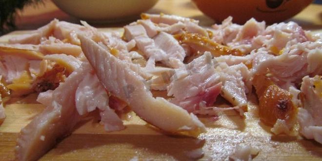 Рецепт салат копченая грудка кукуруза