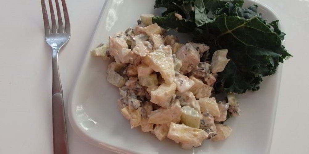 Как приготовить салат курица с ананасом