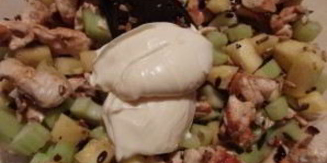 Рецепт салат курица с ананасом