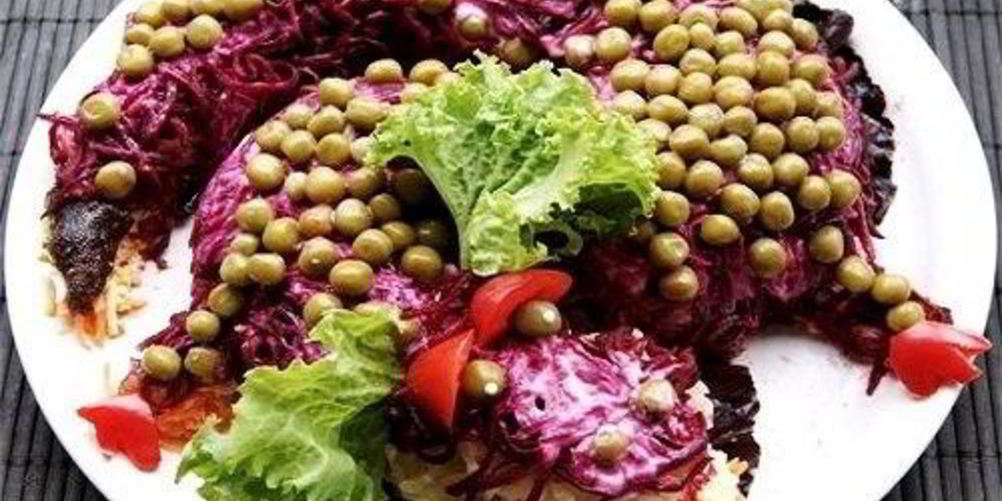 Как приготовить салат новогодний дракон