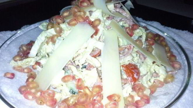 Рецепт Салат новогодний Мечта петушка