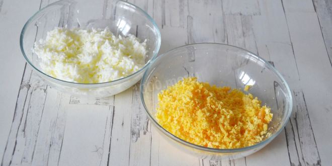 Рецепт салат одуванчик с красной рыбой