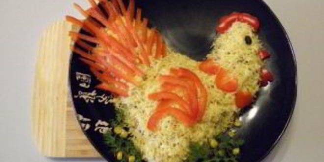 Рецепт салат петушок