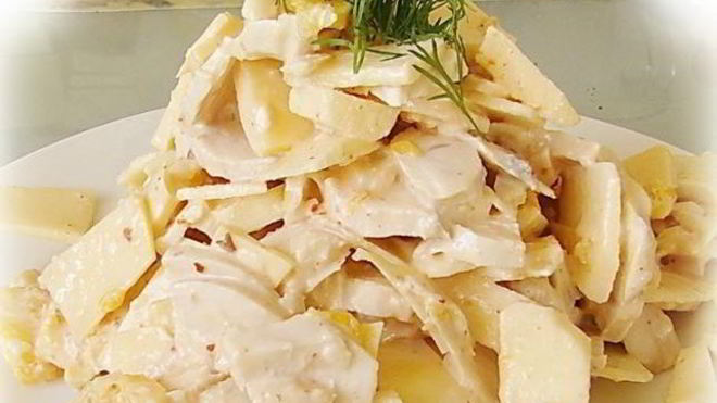 Рецепт Салат по-кубински из курицы