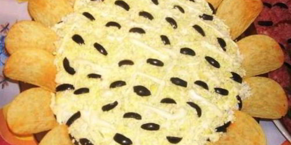 Как приготовить салат подсолнечник