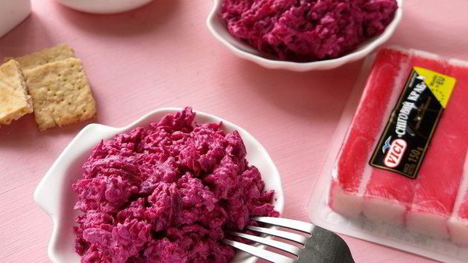 Рецепт Салат Розовый фламинго