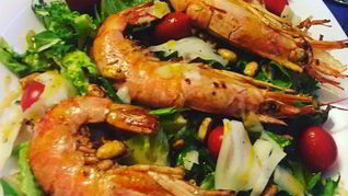 Рецепт Салат с аргентинскими креветками