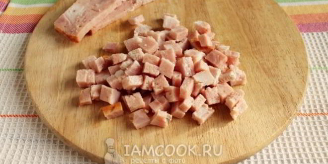 Рецепт салат с горошком и яйцом