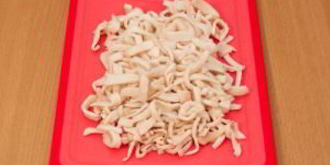 Рецепт салат с кальмарами и кукурузой